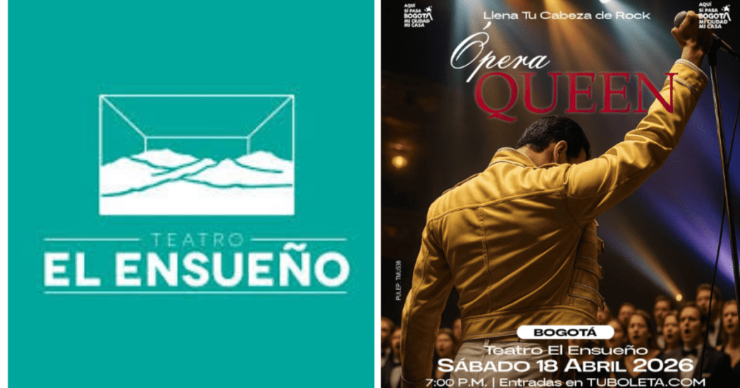 Cartel promocional del concierto en el teatro El Ensueño.