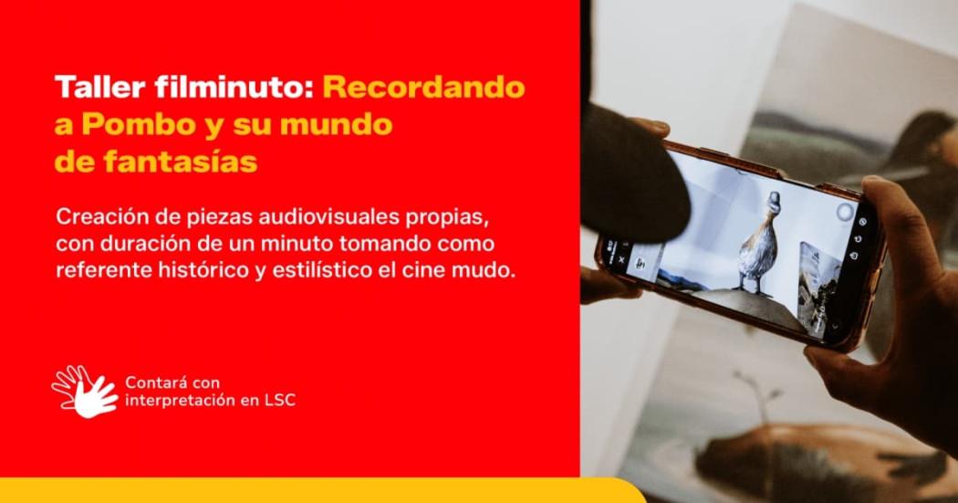 invitación taller Filminuto FILBo incluyente