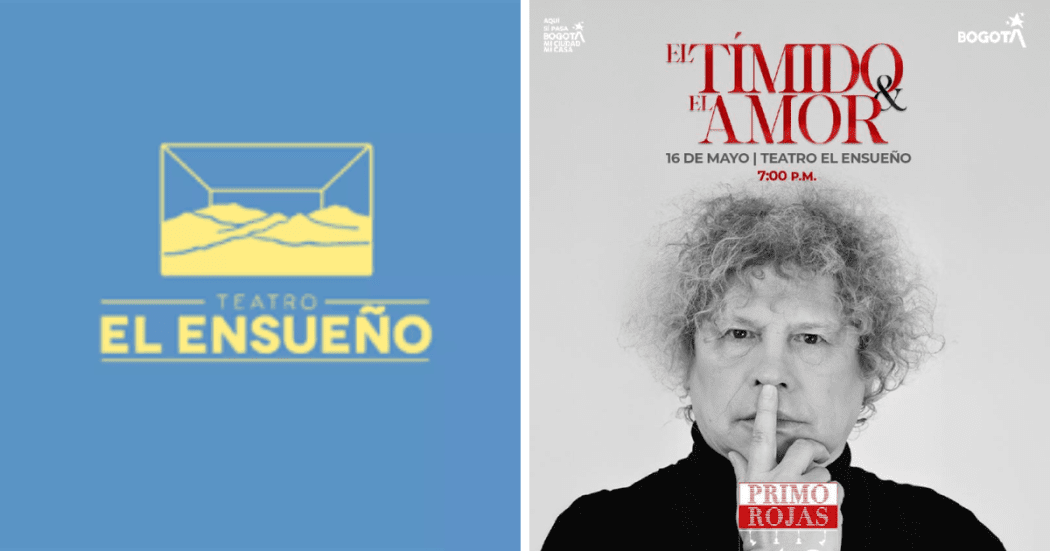 Imagen a la derecha del cartel promocional de la obra y a la izquierda la imagen del actor Primo en escena