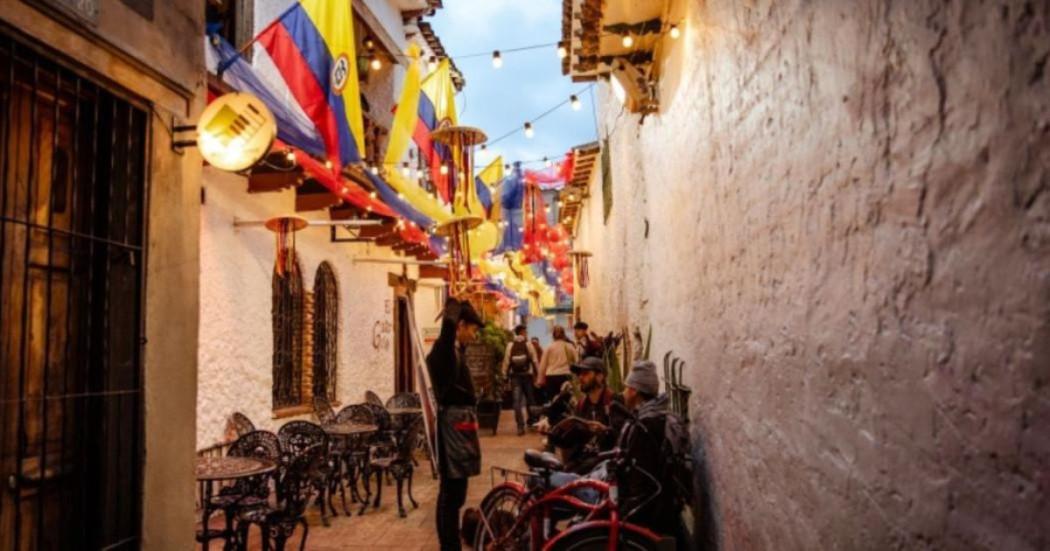 Imagen de una calle del Centro de Bogotá