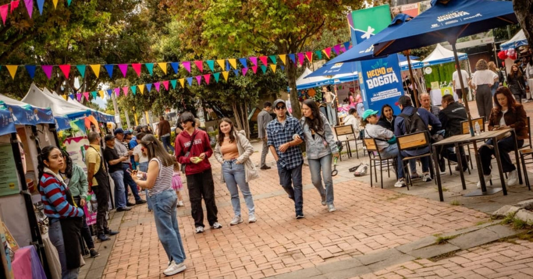 Foto de una feria de 'Hecho en Bogotá'.