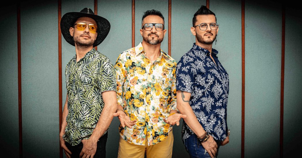 Imagen de Andy, Danny y Dubán, formación vocal actual de Los 50 de Joselito