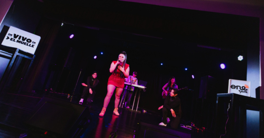 Imagen de mujer en concierto en la franja En Vivo en El Muelle