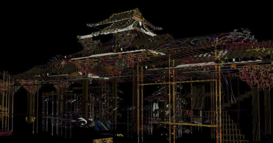 Foto que muestra una obra artística de apariencia digital