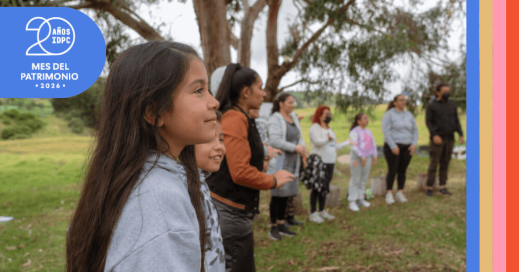 Imagen de niños con acudientes en Parque Arqueológico y del Patrimonio Cultural de Usme