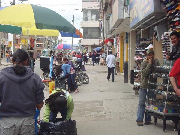 Vendedores informales en las calles de Bogotá 