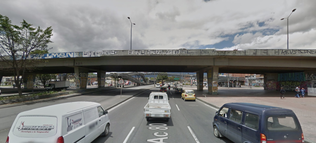 Avenida Ciudad de Cali con Calle 80 - Foto: Google Maps