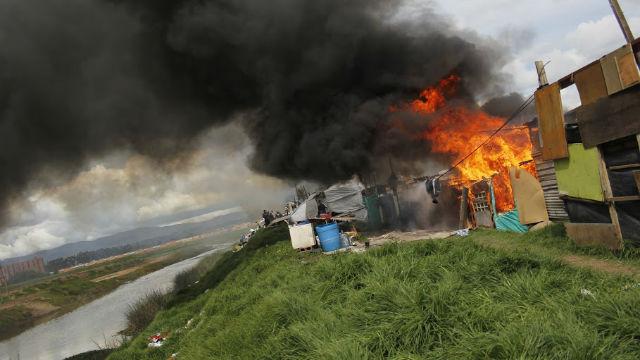 Incendio en Suba - Foto: DADEP