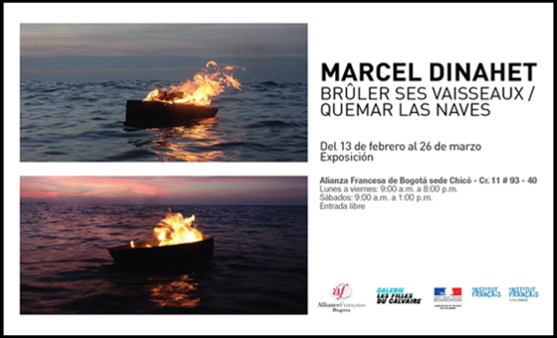 Exposición Bruler ses vaisseaux de Marcel Dinahet