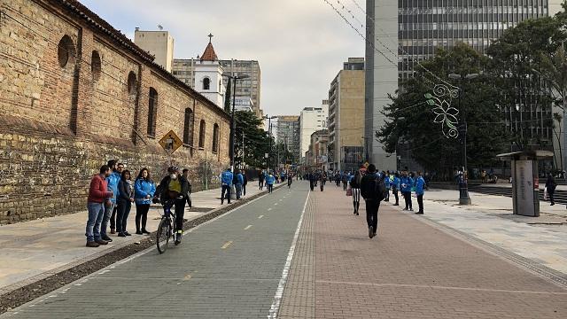 Segunda fase de peatonalización de la Carrera 7 - Foto: Comunicaciones Alcaldía Bogotá