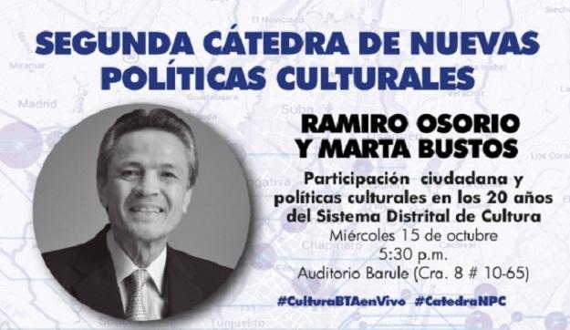 Sexta sesión de la Cátedra Nuevas Políticas Culturales