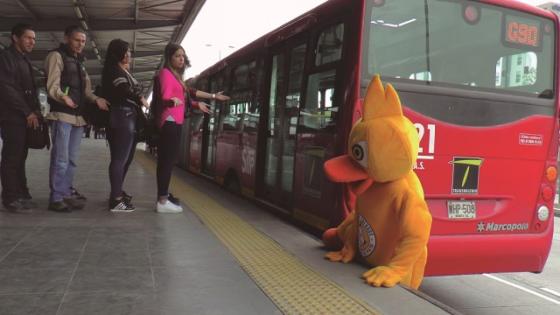 Colados en transmilenio 