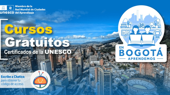 Cursos gratis de la Red de Ciudades de Aprendizaje UNESCO para Bogotá