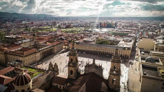 Panorámica de Bogotá, Plaza de Bolívar.