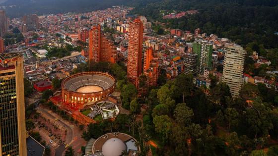 Foto de la panorámica de Bogotá en el Centro Internacional.