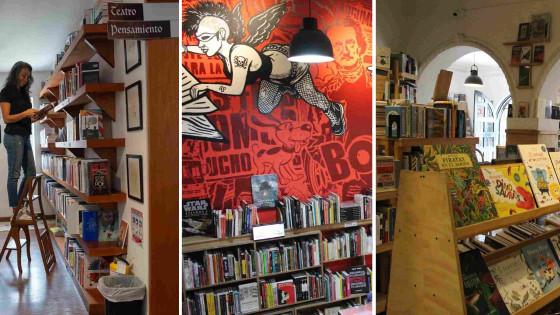 Fotos de librerías independientes destacadas para visitar en Bogotá.