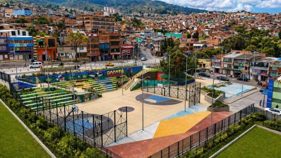 Foto panorámica de Bogotá.
