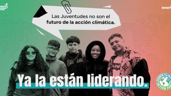 Foto de un grupo de jóvenes integrantes del Fondo de Juventud y Acción Climática.