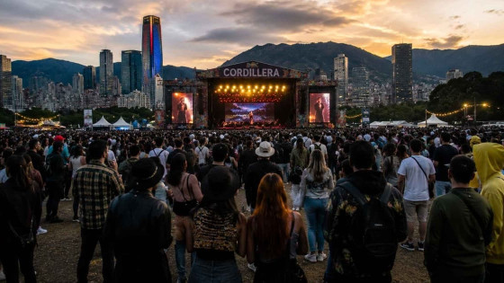 Foto de la tarima del Festival Cordillera en Bogotá.