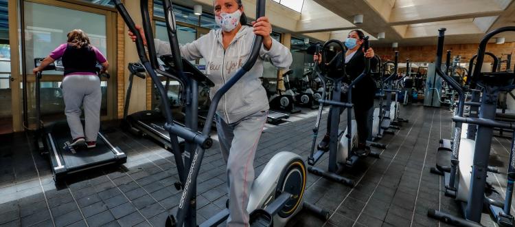 Mujeres haciendo ejercicios