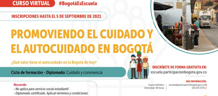 Pieza gráfica sobre Promoviendo el cuidado y el autocuidado en Bogotá