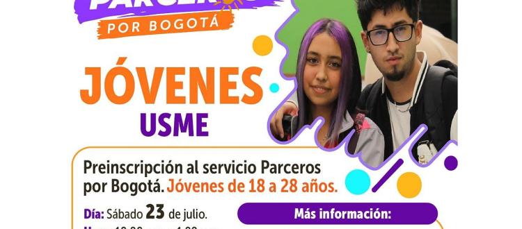 Prográmate con la jornada de preinscripción de Parceros por Bogotá