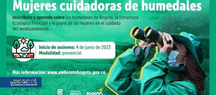 Mujer cuidadora de humedales