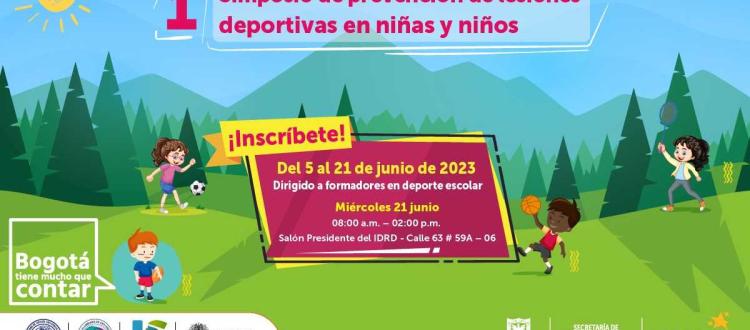 Inscripciones para el simposio de lesiones deportivas en niños y niñas