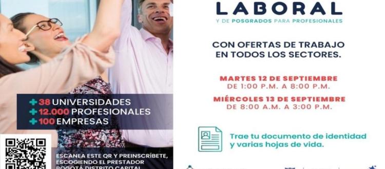 Prepárate El 12 Y 13 De Septiembre A La Gran Feria Laboral | Bogota.gov.co