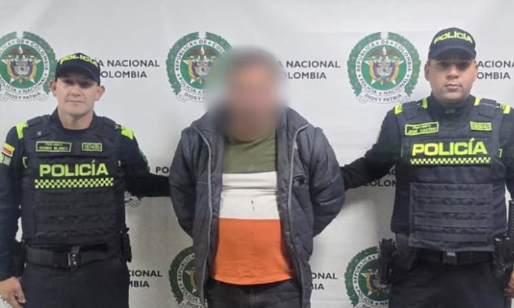 En la foto el capturado por la Policía 