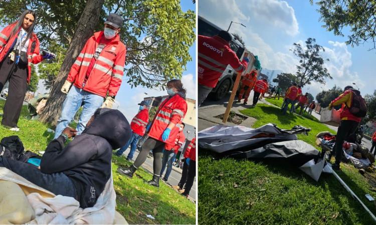 Fotos de del operativo con seis cambuches retirados y 750 m² de espacio público recuperado.