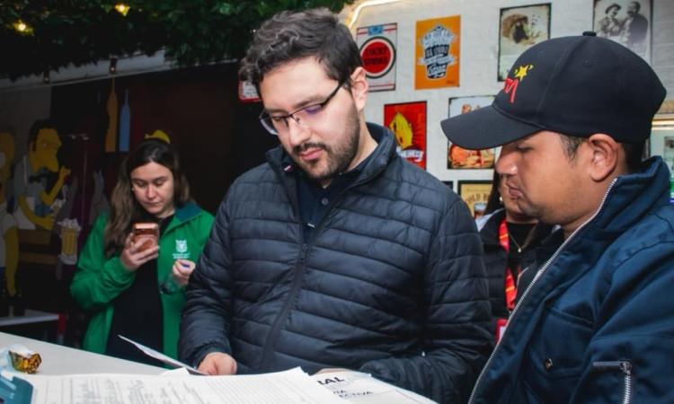 Foto del bar sellado en Usaquén por incumplimiento de niveles de ruido.