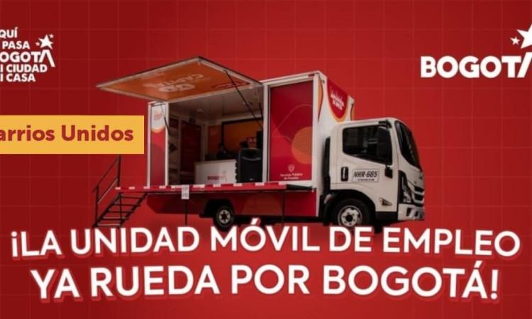 Foto de la Unidad Móvil de Atención de la Agencia Distrital de Empleo de Bogotá.