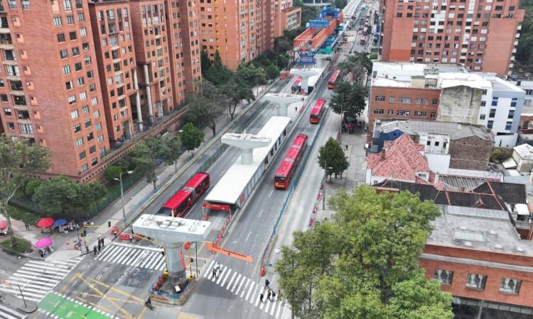 Foto de la estación Calle 45 de TransMilenio 