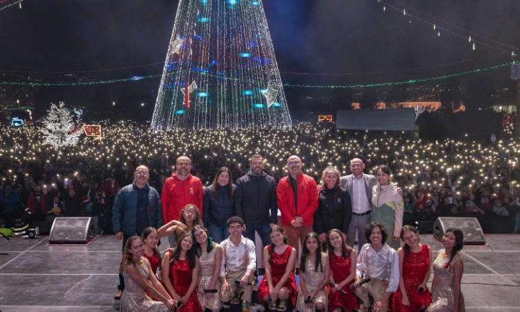 Fotos: Encendido de la Navidad 2025 en el parque El Tunal en Bogotá