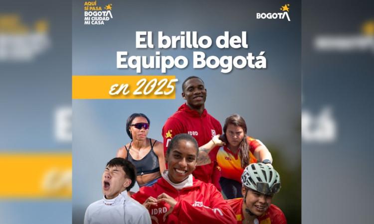 Foto que muestra algunos deportistas del Equipo Bogotá