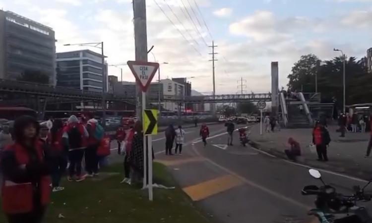 Imagen de la Autopista Norte a la altura de la Calle 100