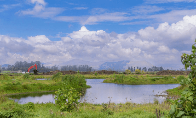 Imagen de la cuenca media del río Bogotá