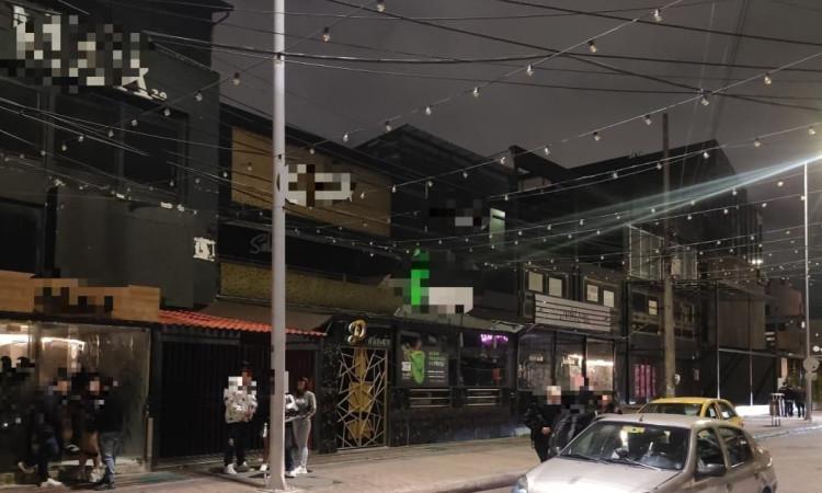 Foto de una de las zonas de rumba en Bogotá.
