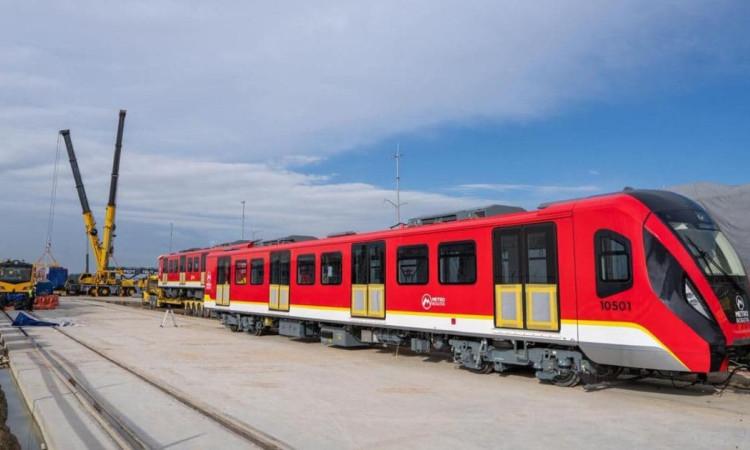 Foto de un tren del Metro de Bogotá