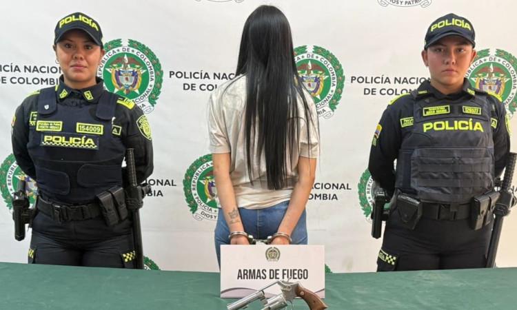 Foto de mujer capturada
