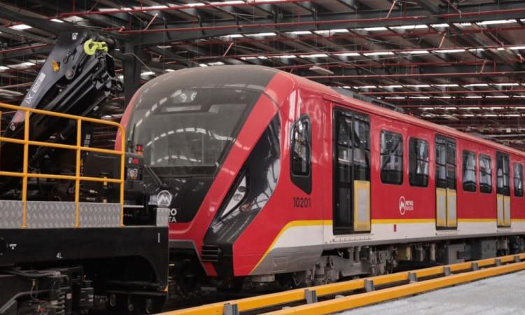 Foto tren del Metro de Bogotá