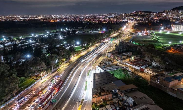 Foto panorámica de la ciudad de Bogotá, Colombia