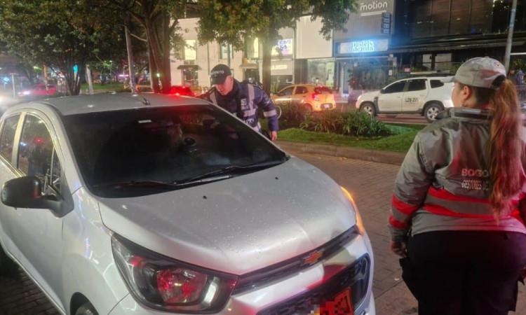 Foto de operativo en el norte de Bogotá