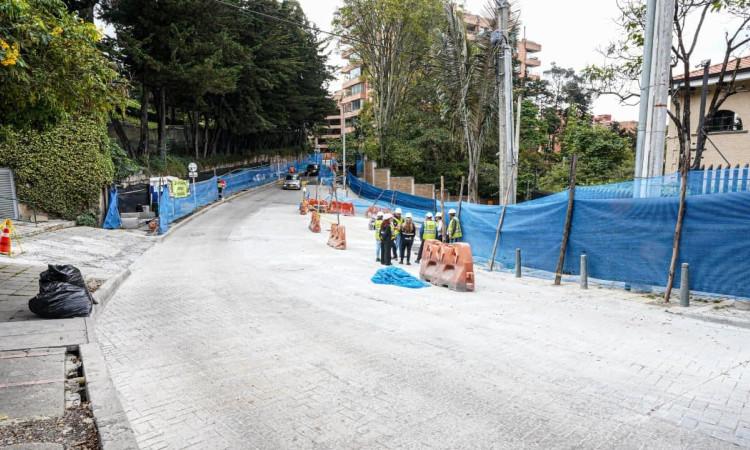 Foto de un frente de obra en Bogotá