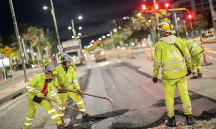 Foto de un frente de obra en Bogotá