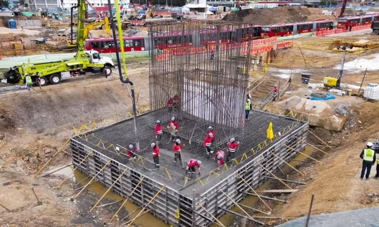 Foto de una obra del IDU