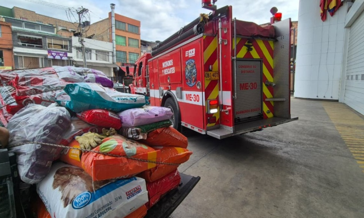 Imagen de las toneladas de ayuda para animales de Córdoba
