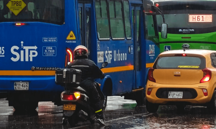 Imagen de lluvias en Bogotá