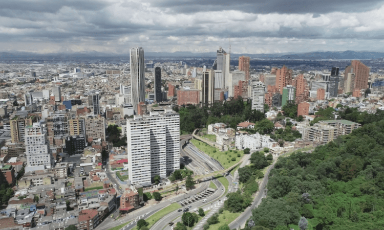 Imagen panorámica de Bogotá